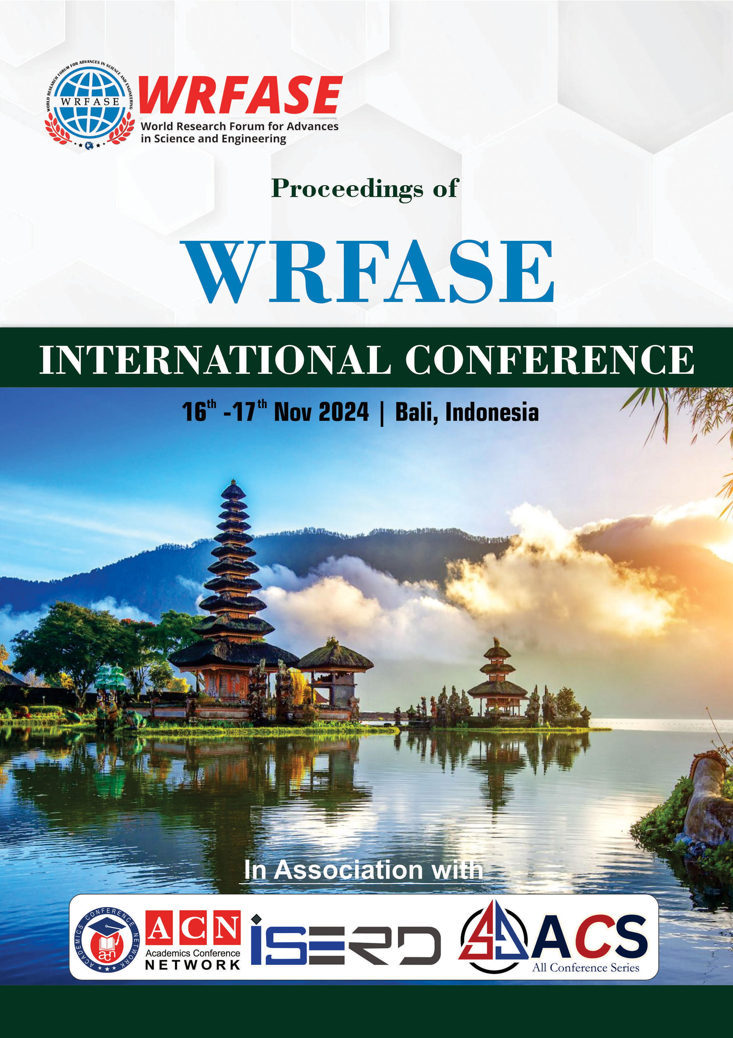 WRFASE INTERNATIONAL CONFERENCE