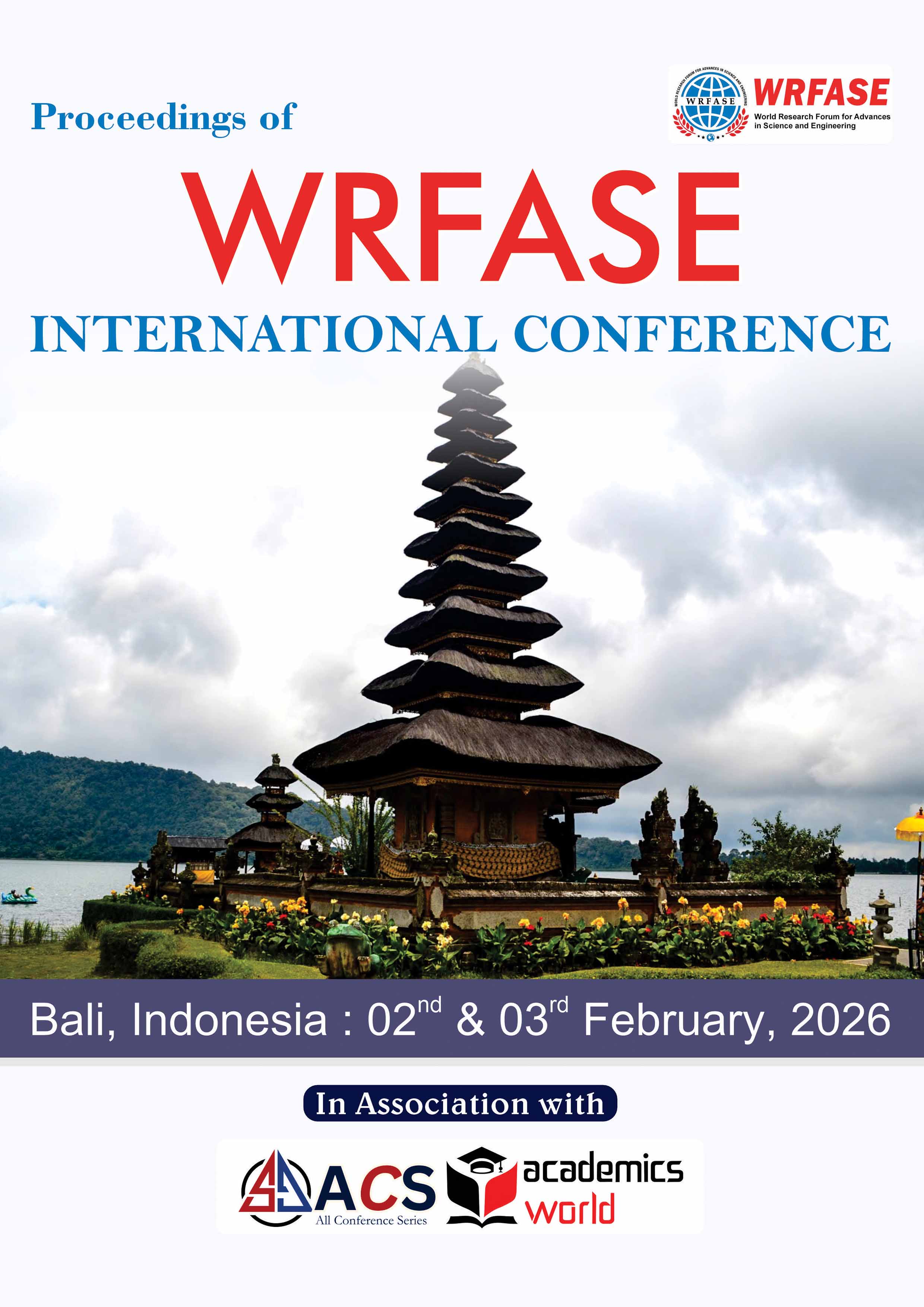 WRFASE INTERNATIONAL CONFERENCE